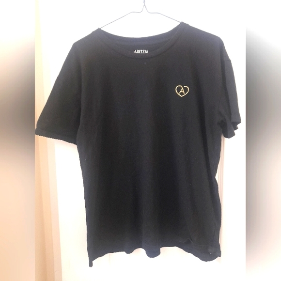 Aritzia - Womens Shirt - "With Love" Print - Large - Black - Picture 1 of 8